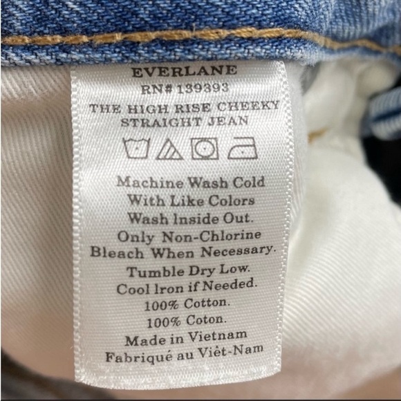 EVERLANE The High Rise Cheeky Straight Jean size 26 - Picture 7 of 13